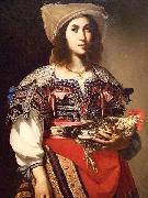 Massimo Stanzione Woman in Neapolitan Costume oil on canvas